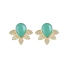 PENDIENTES CELESTEAGUAMARINA