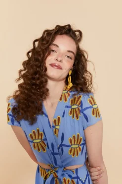 VESTIDO ALBAAZUL FLORES