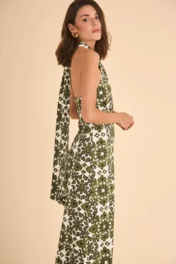 VESTIDO ANAHIESTAMPADO VERDE