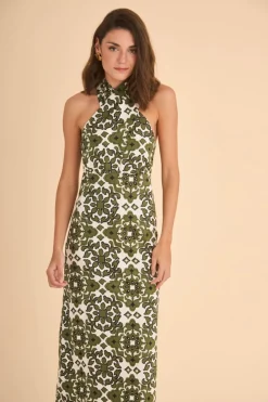 VESTIDO ANAHIESTAMPADO VERDE
