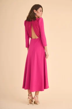 VESTIDO FIOREMBFUCSIA