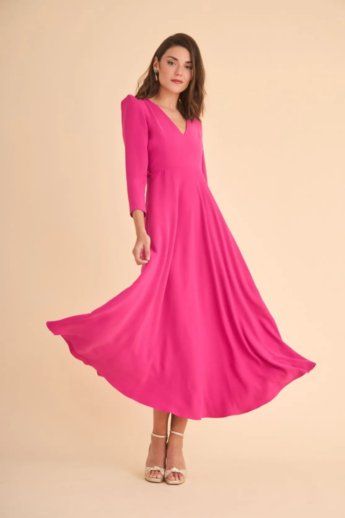 VESTIDO FIOREMBFUCSIA