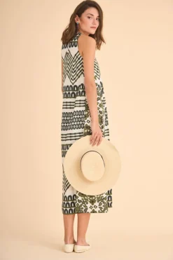 VESTIDO NO USARESTAMPADO VERDE
