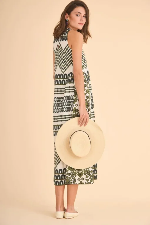 VESTIDO NO USARESTAMPADO VERDE
