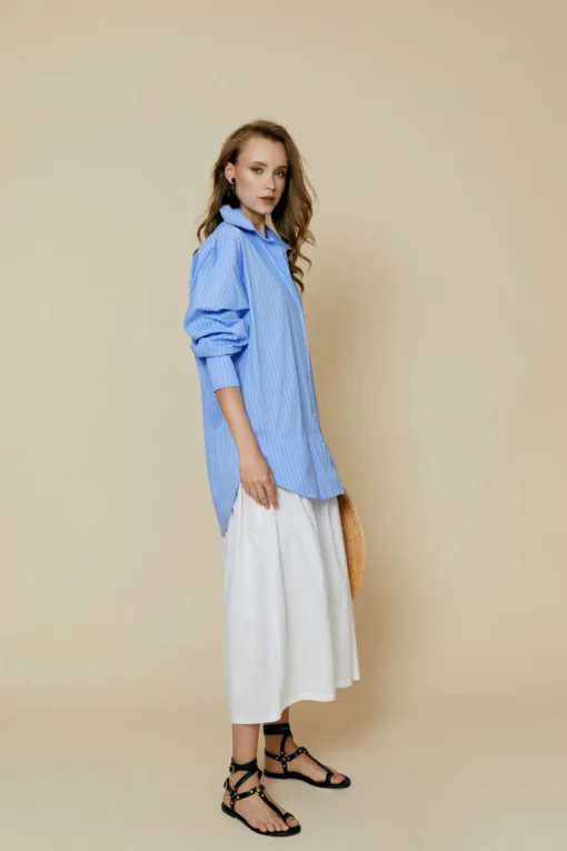 VESTIDO SAVARAAZUL/BLANCO