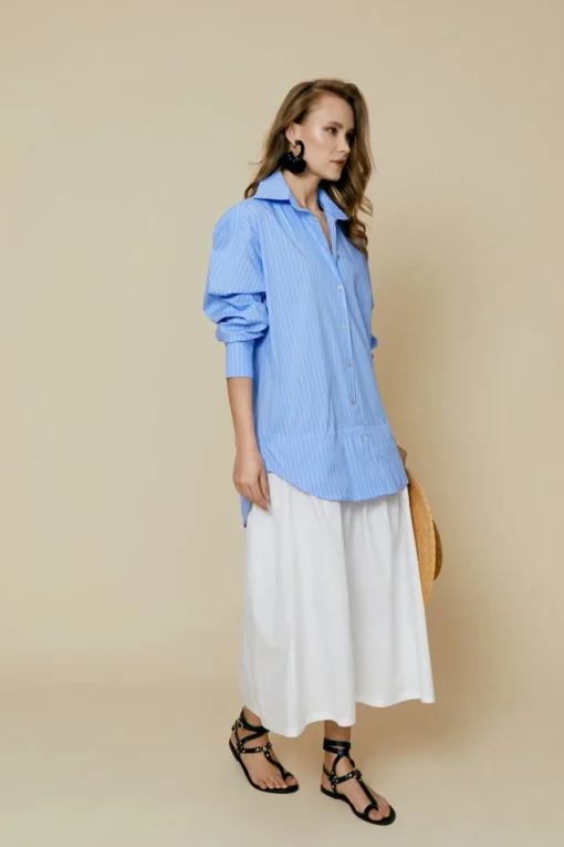VESTIDO SAVARAAZUL/BLANCO